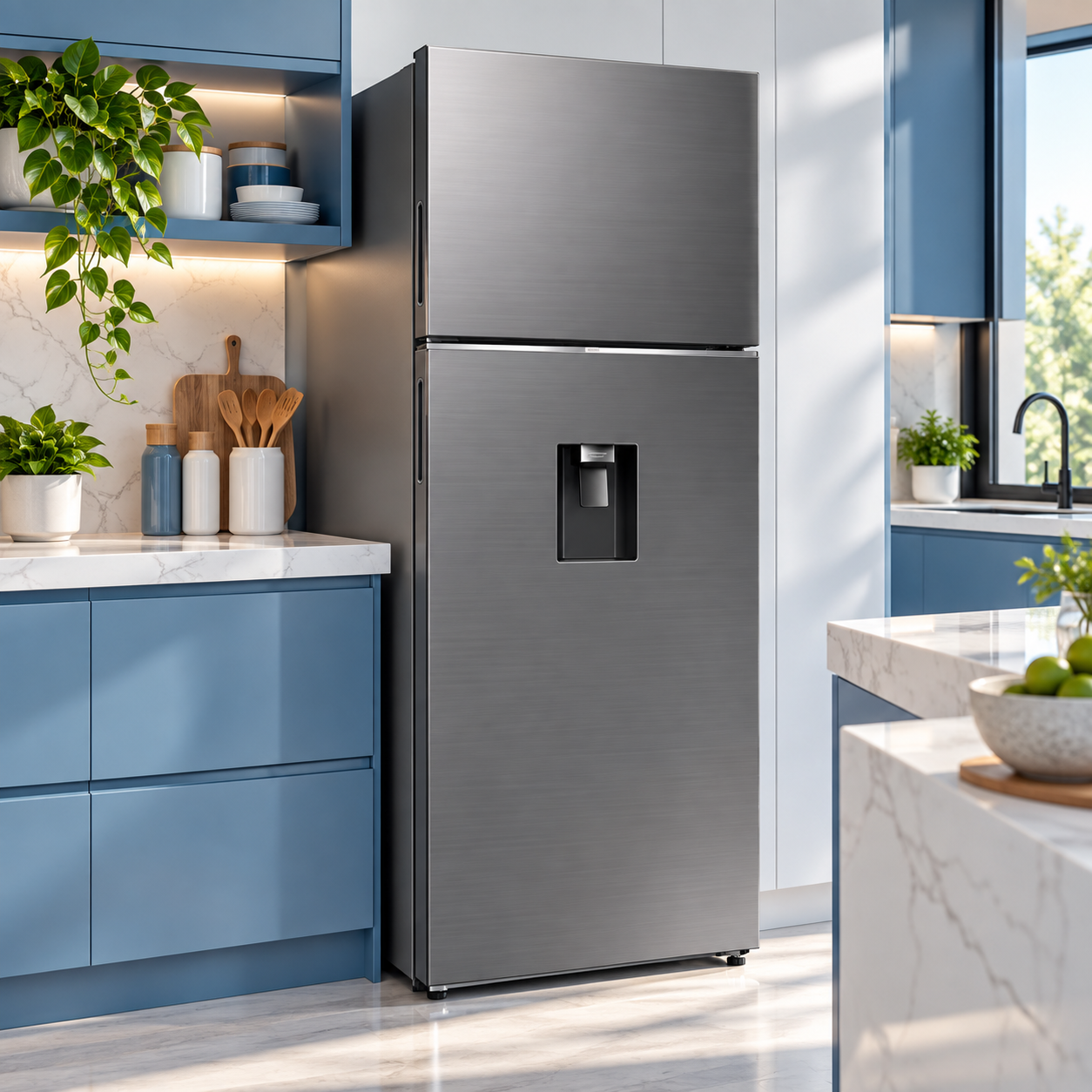 Refrigeradora Samsung 18 Pies  con Dispensador RT53DG6224S9AP Plateada - imagen 1