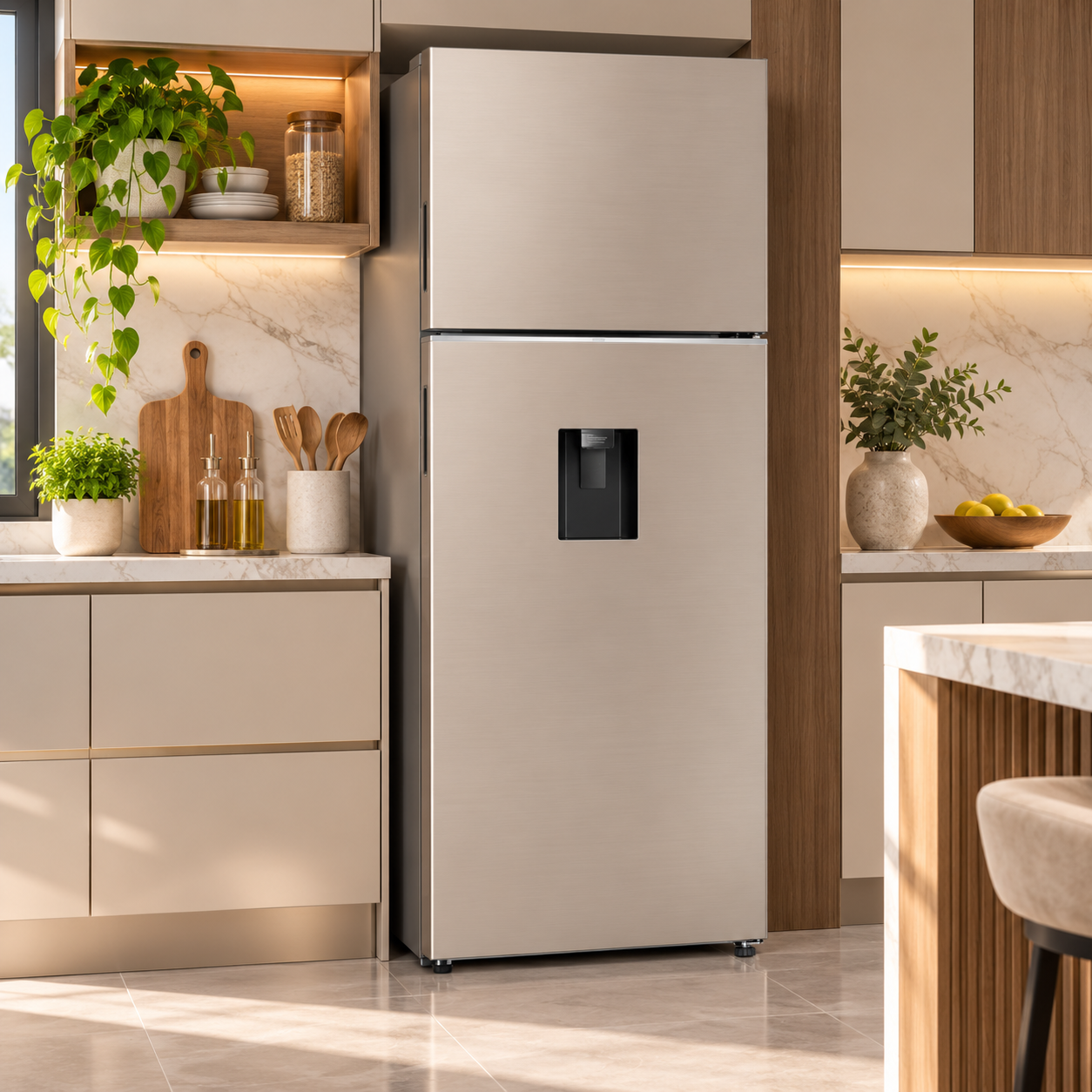 Refrigeradora Samsung 19 Pies Bespoke Smart Wi-Fi  RT53DB6754ETAP Beige - imagen 1