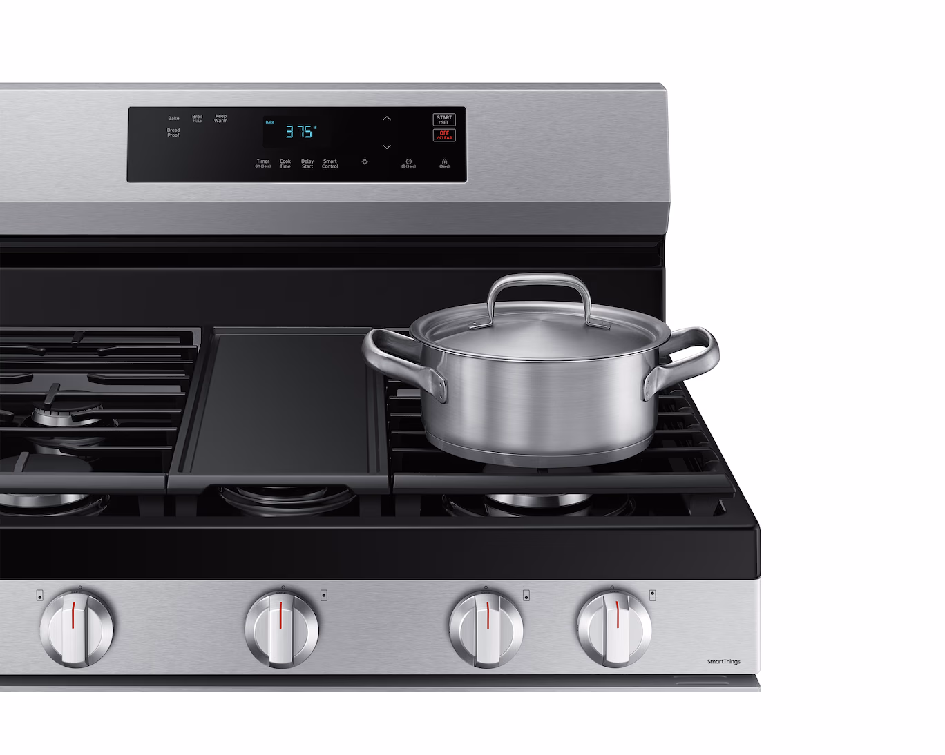 Cocina a Gas  Samsung 30" 5 Quemadores Horno Wi-Fi  Plancha NX60A6115SS/AP - imagen 8
