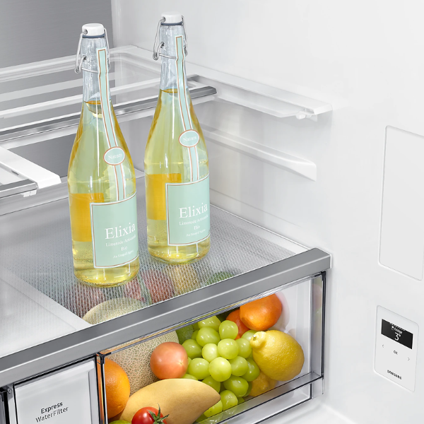 Refrigeradora Samsung Bespoke 29 Pies 4 Puertas con Centro de Bebidas RF29DB965012AP Blanca - imagen 9