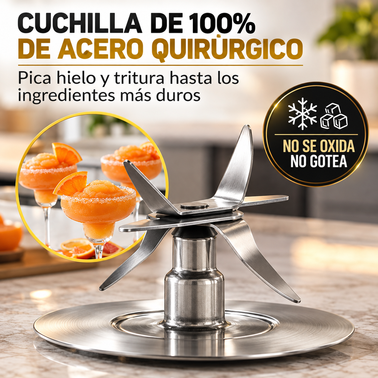 Licuadora Oster Osterizer Max 1500w Con Perilla 3 Velocidades BLSTPBRG Plateado - imagen 6