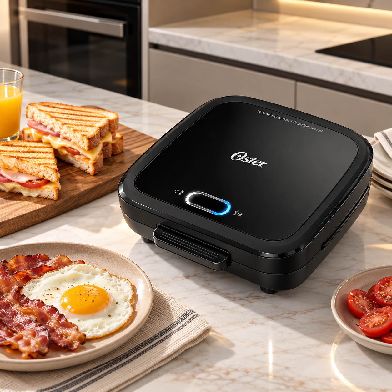 Sandwichera Oster de Platos Hondos Compacta CKSTSM400 - imagen 1