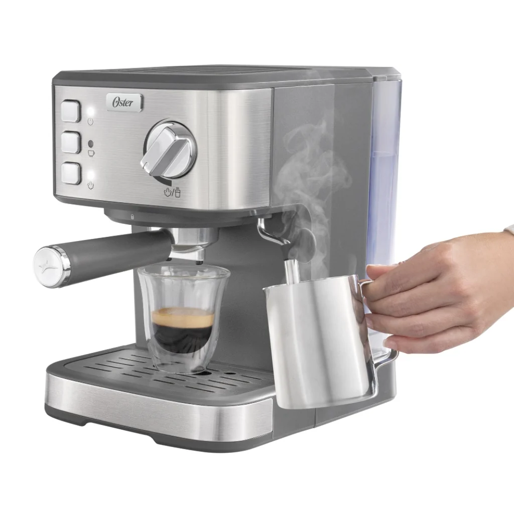 Cafetera de Espresso Oster Compacta de Acero Inoxidable BVSTEM5502 - imagen 6