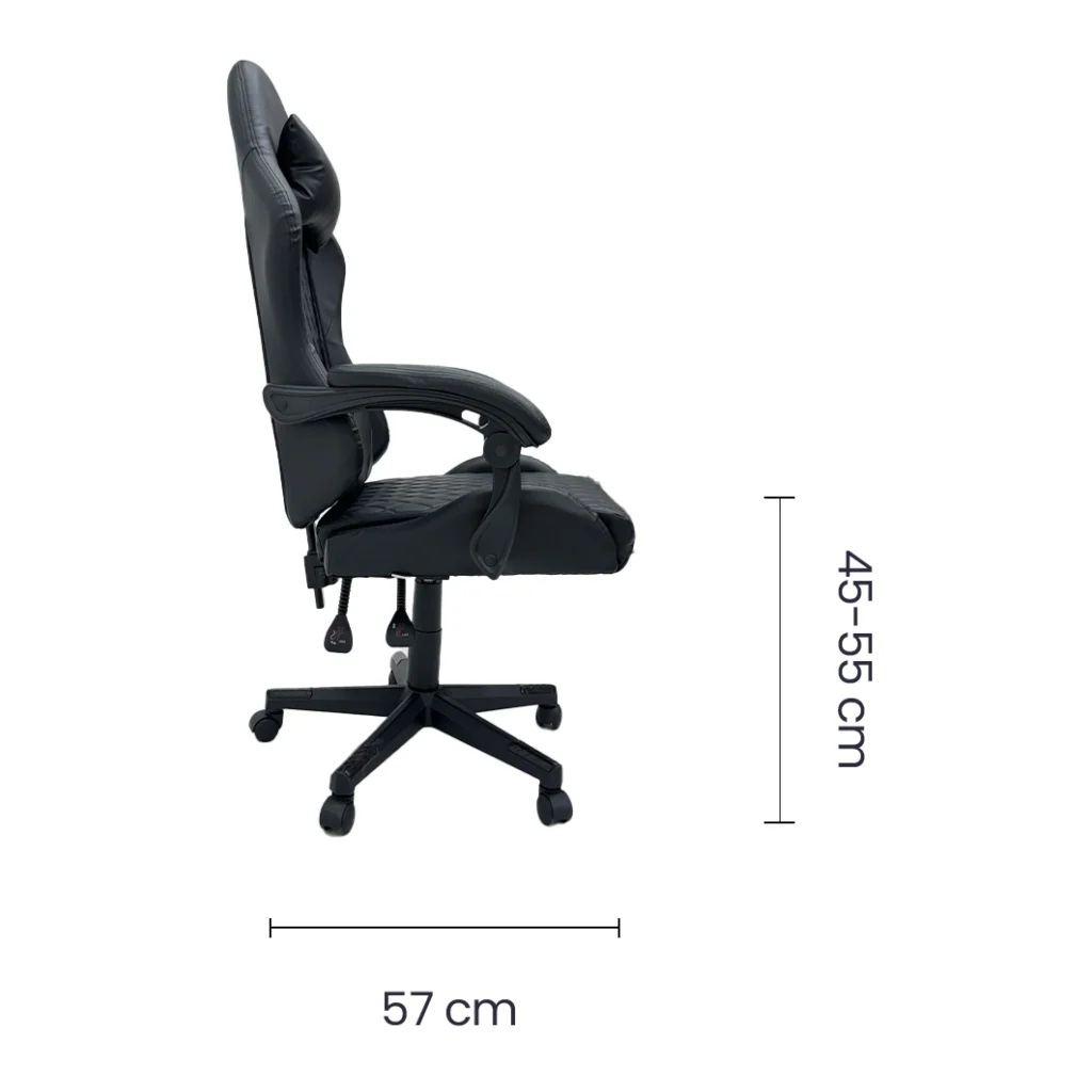 Silla Ejecutiva Gaming Tokoa Vinilo Ergonómica OS-2185 Negro - imagen 4