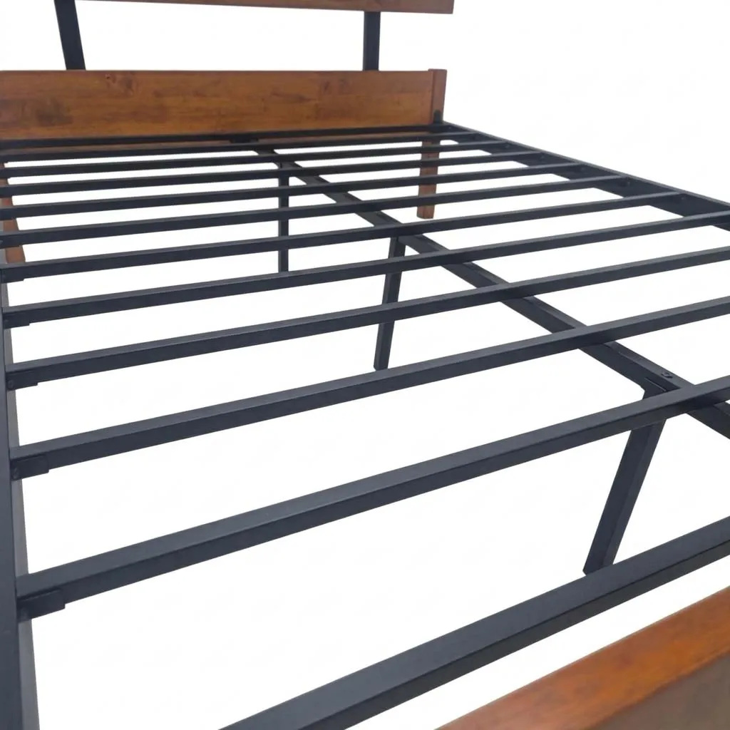 Cama Queen Tokoa de Metal con Respaldo de Madera CA-1710 - imagen 7