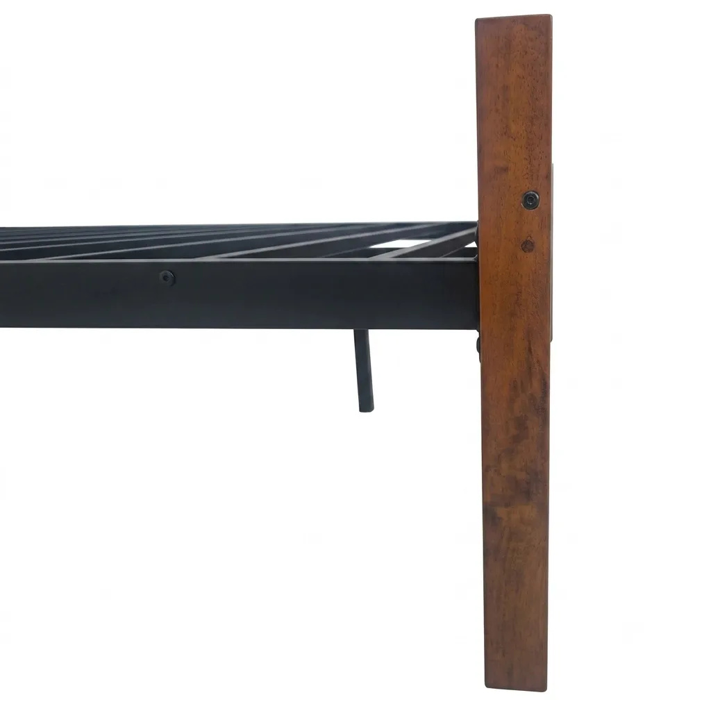 Cama Queen Tokoa de Metal con Respaldo de Madera CA-1710 - imagen 8