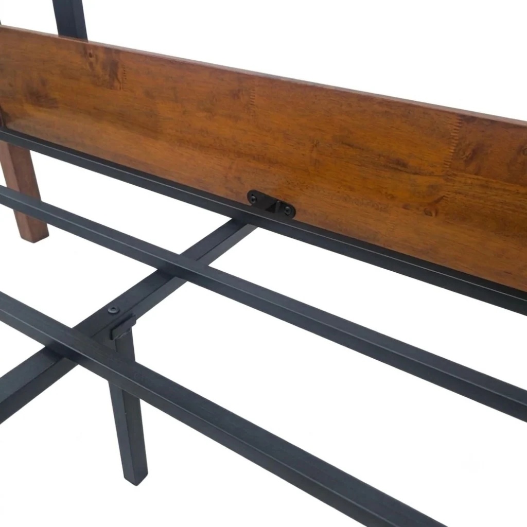 Cama Matrimonial Tokoa de Metal con Respaldo de Madera CA-1709 - imagen 4