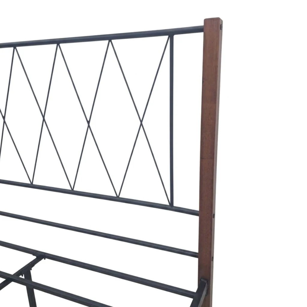 Cama Matrimonial Tokoa de Metal Madera con Respaldo CA-1721 - imagen 6